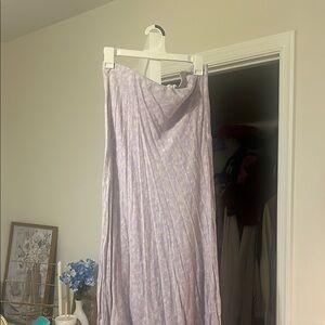 Purple Maxi A-line Skirt